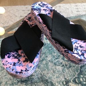 Platform Slip On Sandals